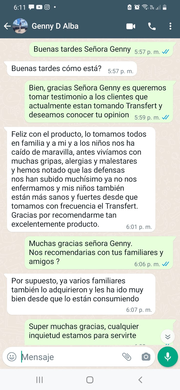 Singular 144 - Testimonio de satisfacción 10