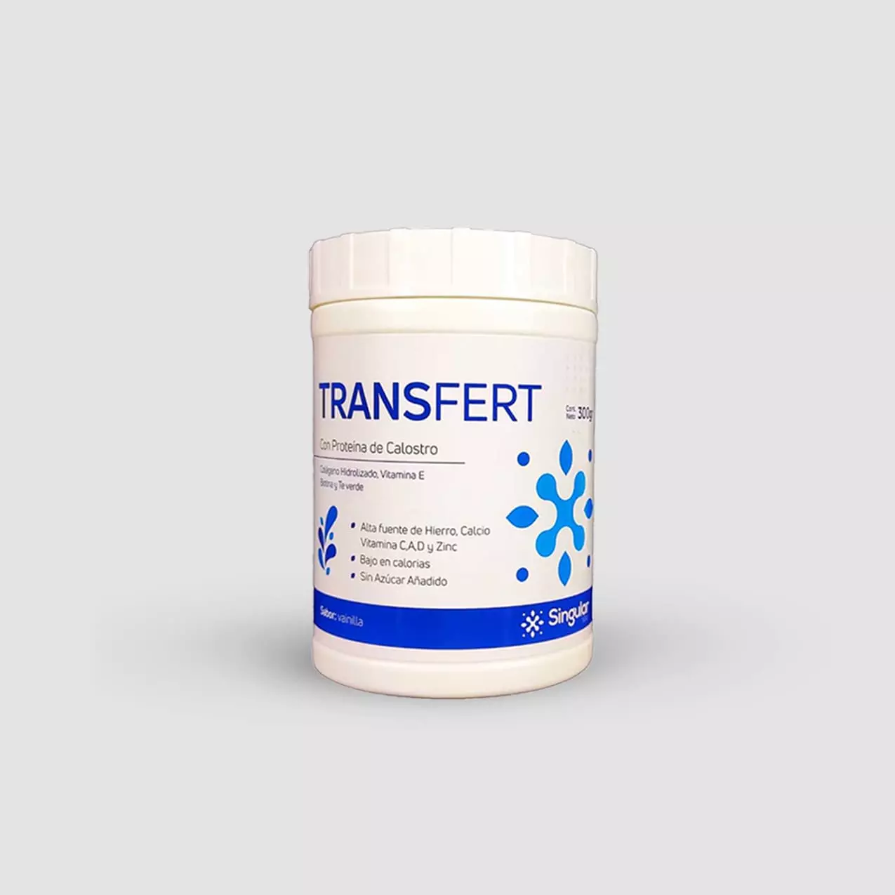 Transfert en presentación de 300 gramos